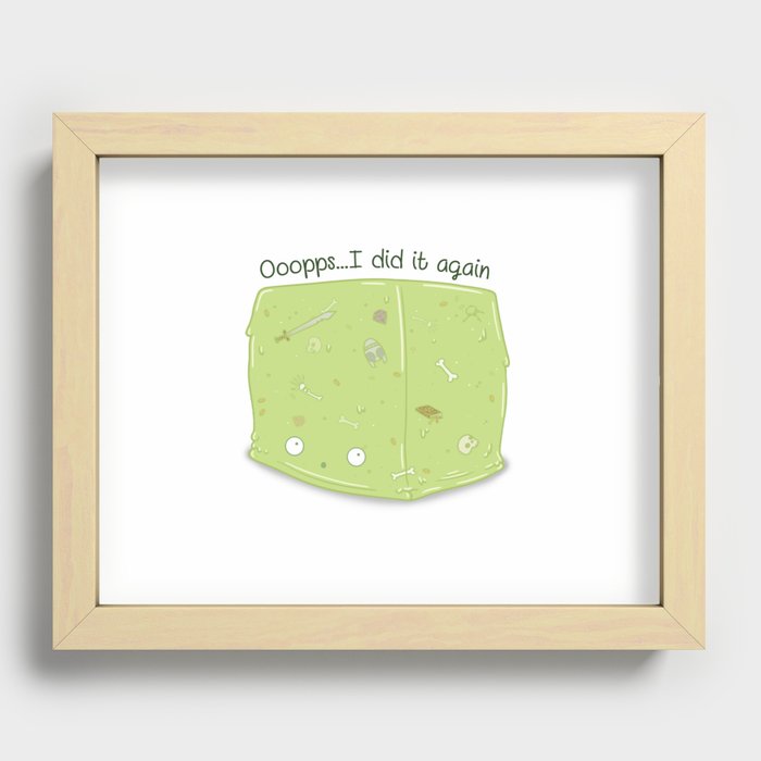 Cutie Blob Recessed Framed Print