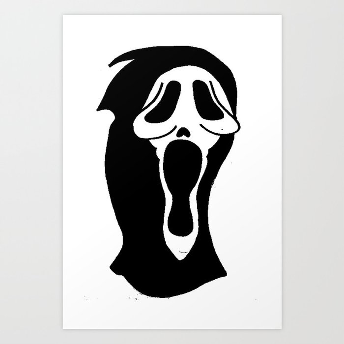 scream stencil