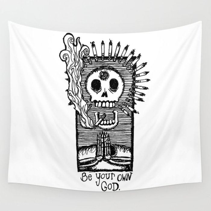 Be Your Own God. Wall Tapestry