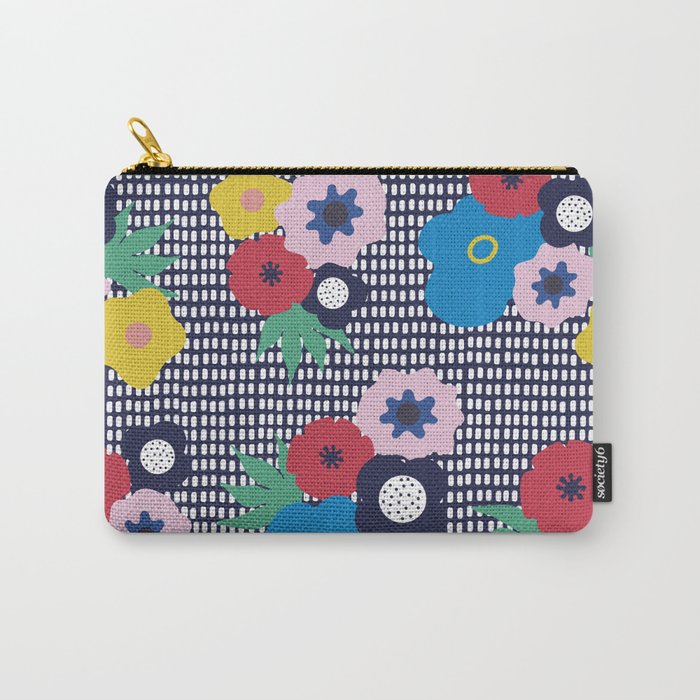 Marvelous Flowers Carry-All Pouch