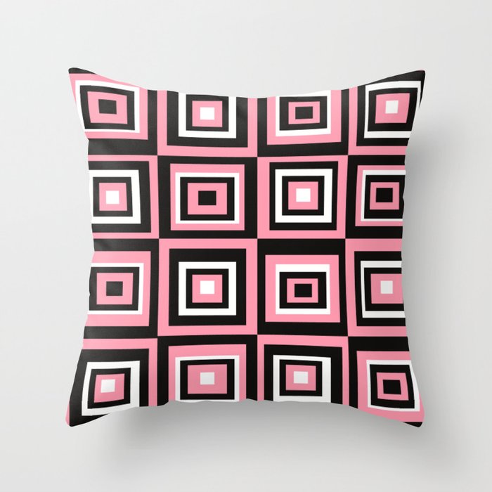 Black and pink store throw pillows