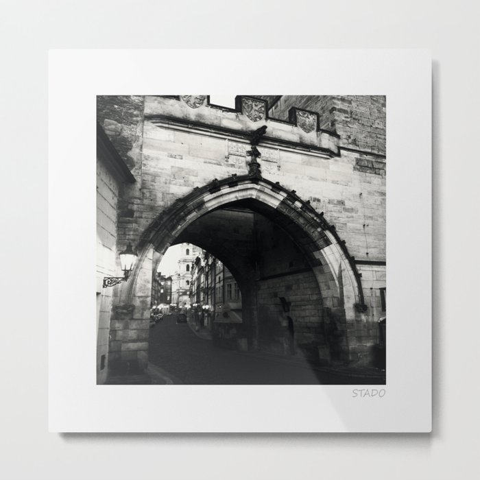 Archway Off Charles Bridge Metal Print
