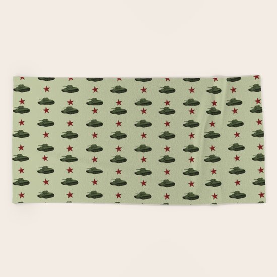 Tank pattern Beach Towel