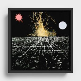 Electricscape Framed Canvas