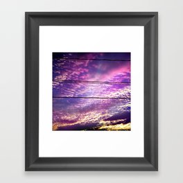 Purple haze Framed Art Print