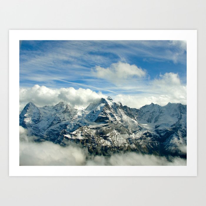 Swiss Alps Art Print by Bad Bunny | Society6