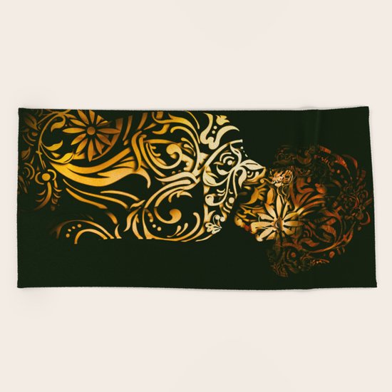 Flora.. Beach Towel
