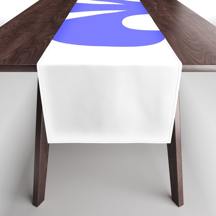 Fleur de Lis (Azure & White) Table Runner