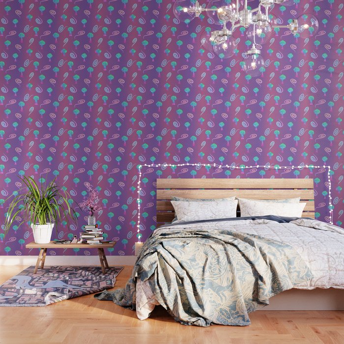 Isadore Kennesi - Trees Of Cotton Candied Fantasies Wallpaper