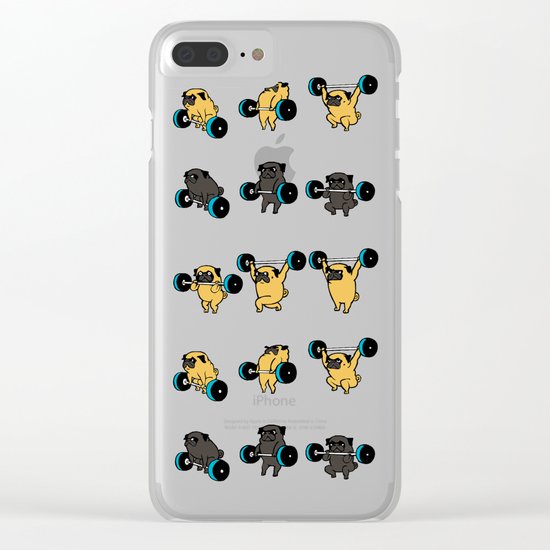 OLYMPIC LIFTING PUGS Clear iPhone Case