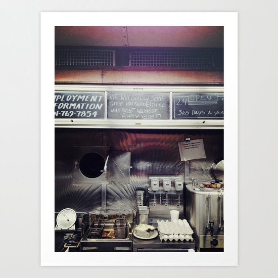 Diner Living. Art Print