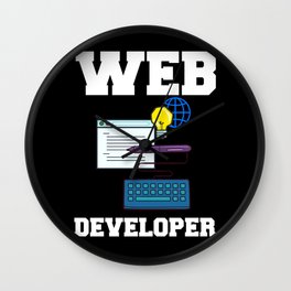 Web Development Engineer Developer Manager Wall Clock