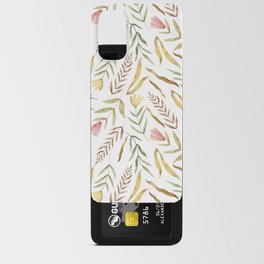 watercolor abstract floral pattern Android Card Case