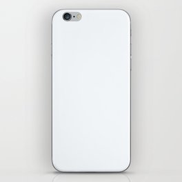 Ghost White pale neutral solid color modern abstract pattern  iPhone Skin