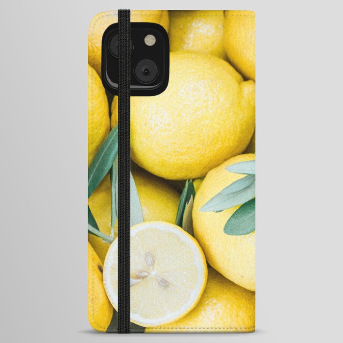 Lemons & Olive branches | Italian lifestyle | Travel photography food wall art print iPhone Wallet Case