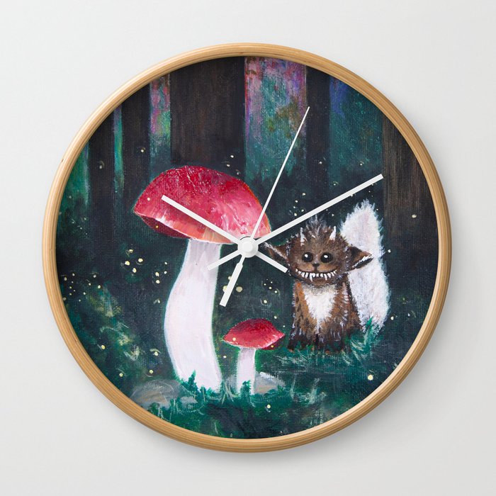 Critter & Shrooms Wall Clock