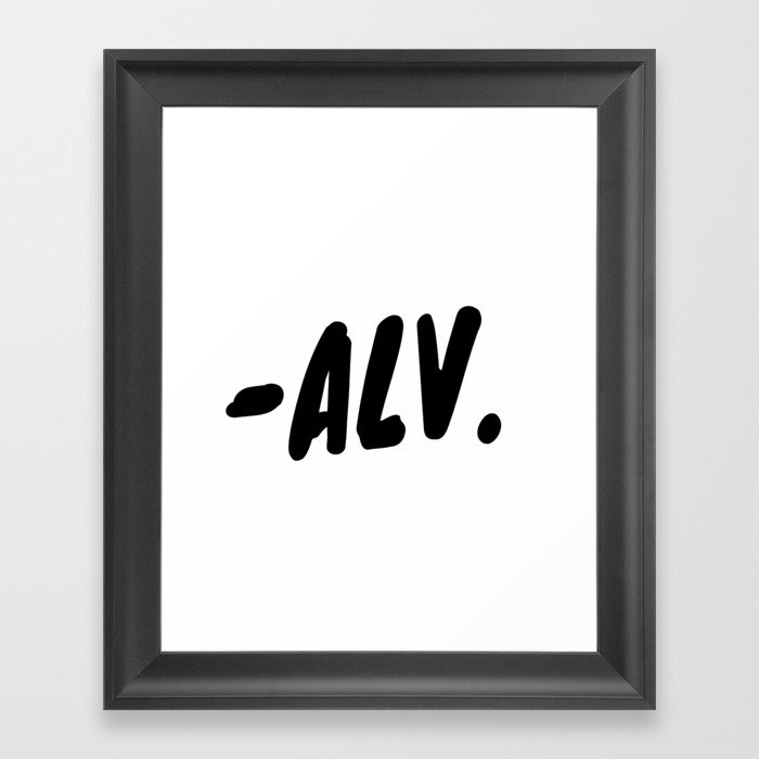 alv Framed Art Print