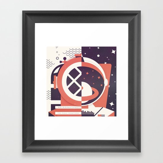 Astronautical: The Final Frontiers Framed Art Print