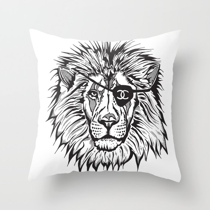 Leon The Lion Throw Pillow