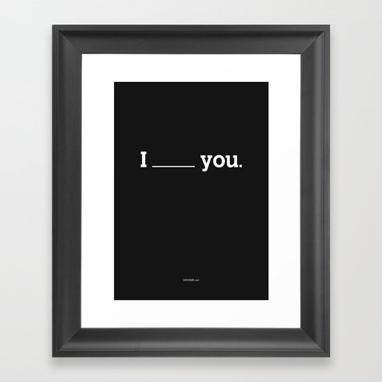 NO FEELING IS PERMANENT Framed Art Print