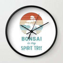 Bonsai is my Spirit Tree Wall Clock