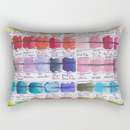 Artist Colour Palette Swatch Test Rectangular Pillow