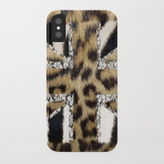 Wild | Hipster leopard Print Zebra UK Union Jack Flag iPhone Case