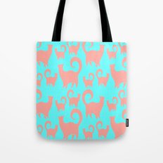 Pink Cats Tote Bag