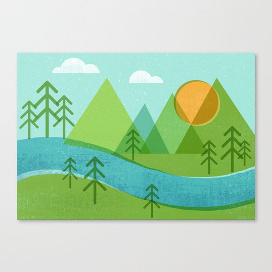Roll On Columbia Canvas Print