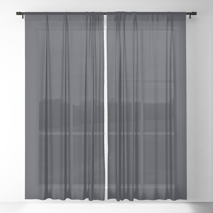 Black Leather Sheer Curtain