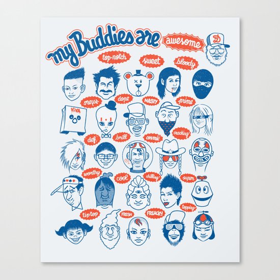 my buddies Canvas Print