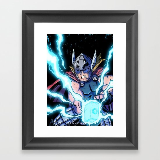 The Mighty THOR! Framed Art Print