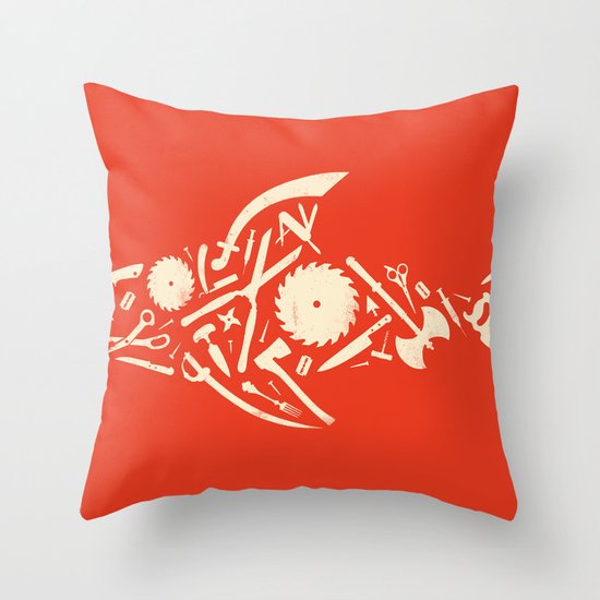Sharp! Throw Pillow
