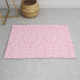 Pink Terrazzo flooring pattern. Digital Illustration background Area & Throw Rug