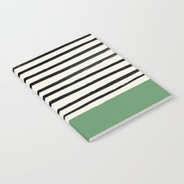 Moss Green x Stripes Notebook