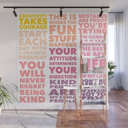 All the Positivity No. 2 Wall Mural