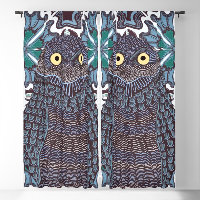 Cute Owl Blackout Curtain