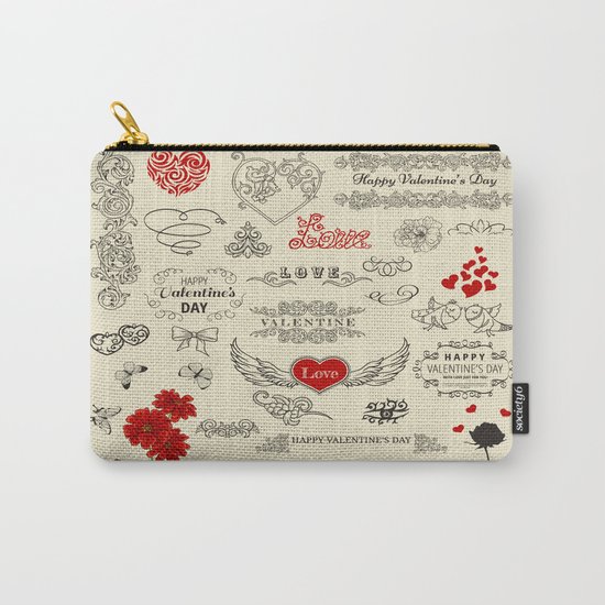 Happy Valentine's Day Carry-All Pouch