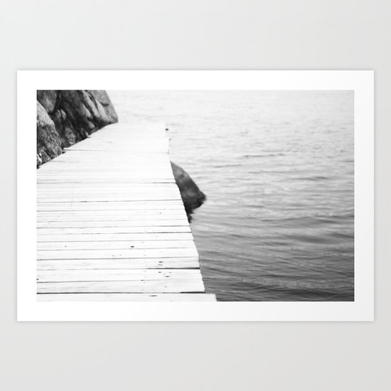 To the sea Art Print
