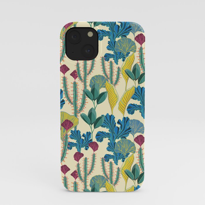 Tropical day pattern iPhone Case