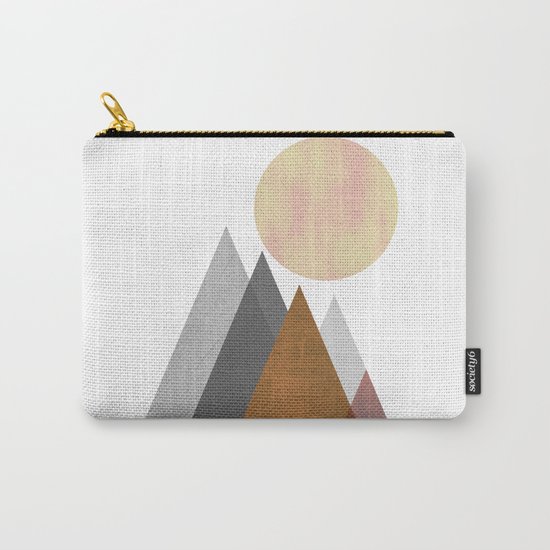 The Gathering, Geometric Landscape Art Carry-All Pouch