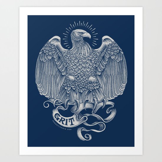 Grit Eagle Art Print