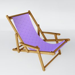 Japanese Purple Seigaiha Pattern Sling Chair