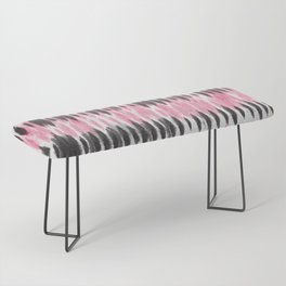 Black Pink Tie Dye Dashes Bench