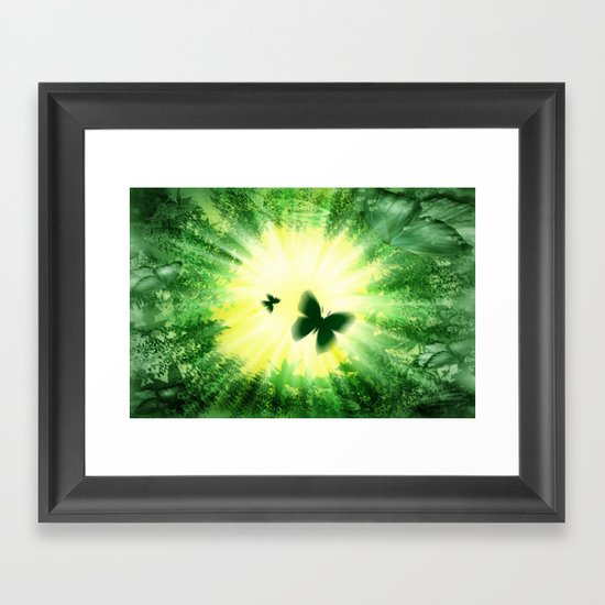 The sun and the "Butterfly - Effect"! Framed Art Print