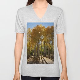Autumn Blaze outside of Crested Butte, Colorado for #Society6 Unisex V-Neck
