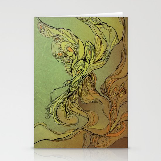 abstract floral composition Stationery Cards