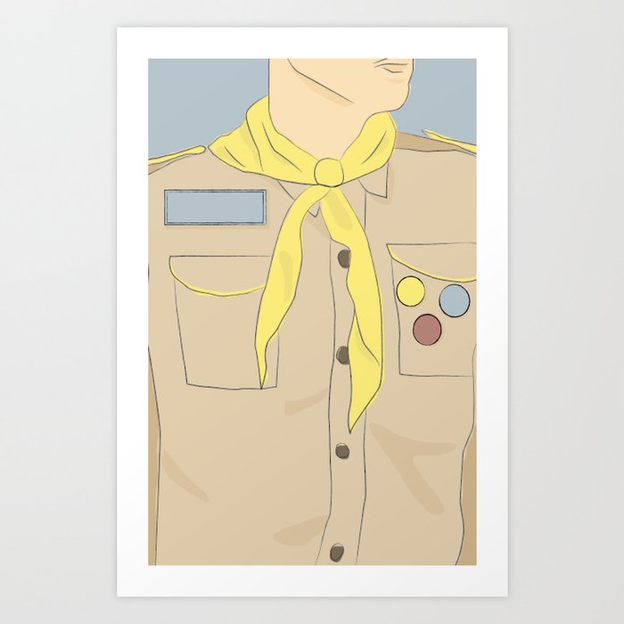 Khaki Scout Art Print