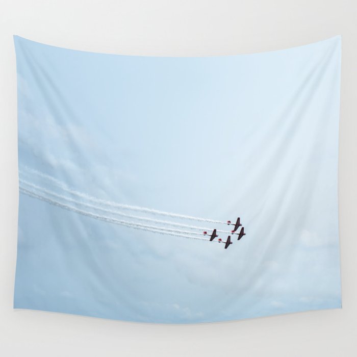 Four Airplanes Wall Tapestry