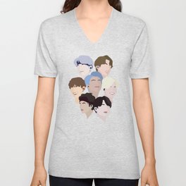 Minimalist BTS Design V Neck T Shirt